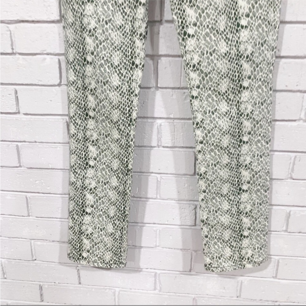 AG Jeans Mari snake-print high-rise‎ straight-leg jeans - Picture 3 of 6